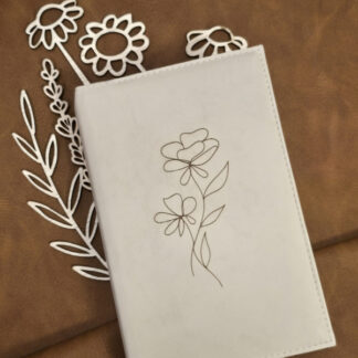 Weerklank: Hoes Vegan Leather off white incl. gravure