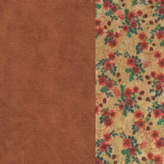 Luxe Bijbelhoes Vegan Leather Cognac met rug van Flower Kurk