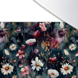 Elastiekband met bedrukking 5 cm aquarel margrieten Diana