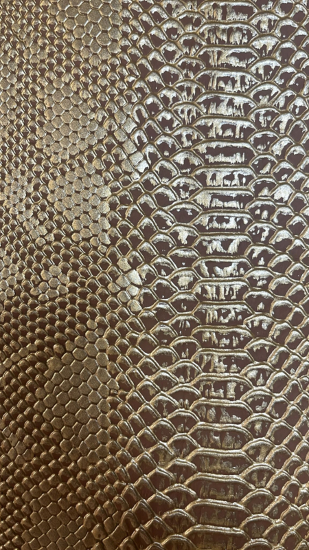 Bijbelhoes Kunstleer Croco Goud