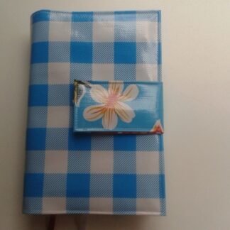 Bijbelhoes Tafelzeil Ruit Aqua
