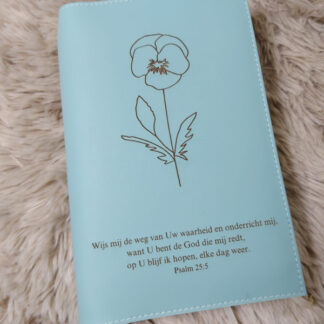 Samenlees Bijbel: Bijbelhoes Vegan Leather Jade incl. Gravure