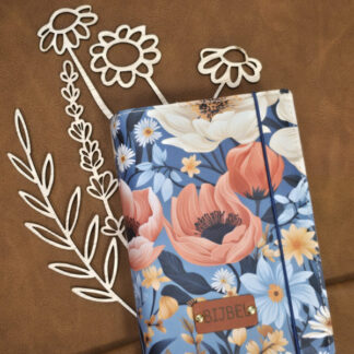Bijbelhoes kunstleer bloemprint romantische bloemen voor de GBS schoolbijbel