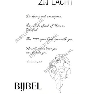 Zij Lacht Bijbel: be strong and courageous