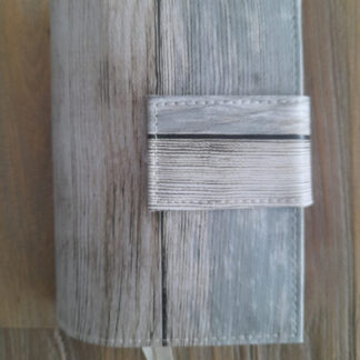 GBS zakbijbel hoogte 12,8 cm x omtrek (3 zijdes, zonder blz): 21 cm Bijbelhoes Tafelzeil Steigerhout Taupe