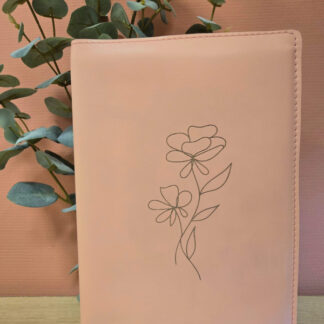 NBV 21 Inspire: Bijbelhoes leer peach incl. gravure