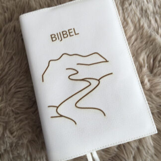 NBV 21standaard: Bijbelhoes Vegan Off White incl. gravure