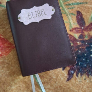 BGT 18,8x 29.3: Bijbelhoes leer Aubergine