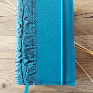 HSV met psalmen 13,5 cm (2017): Bijbelhoes vegan leather ocean