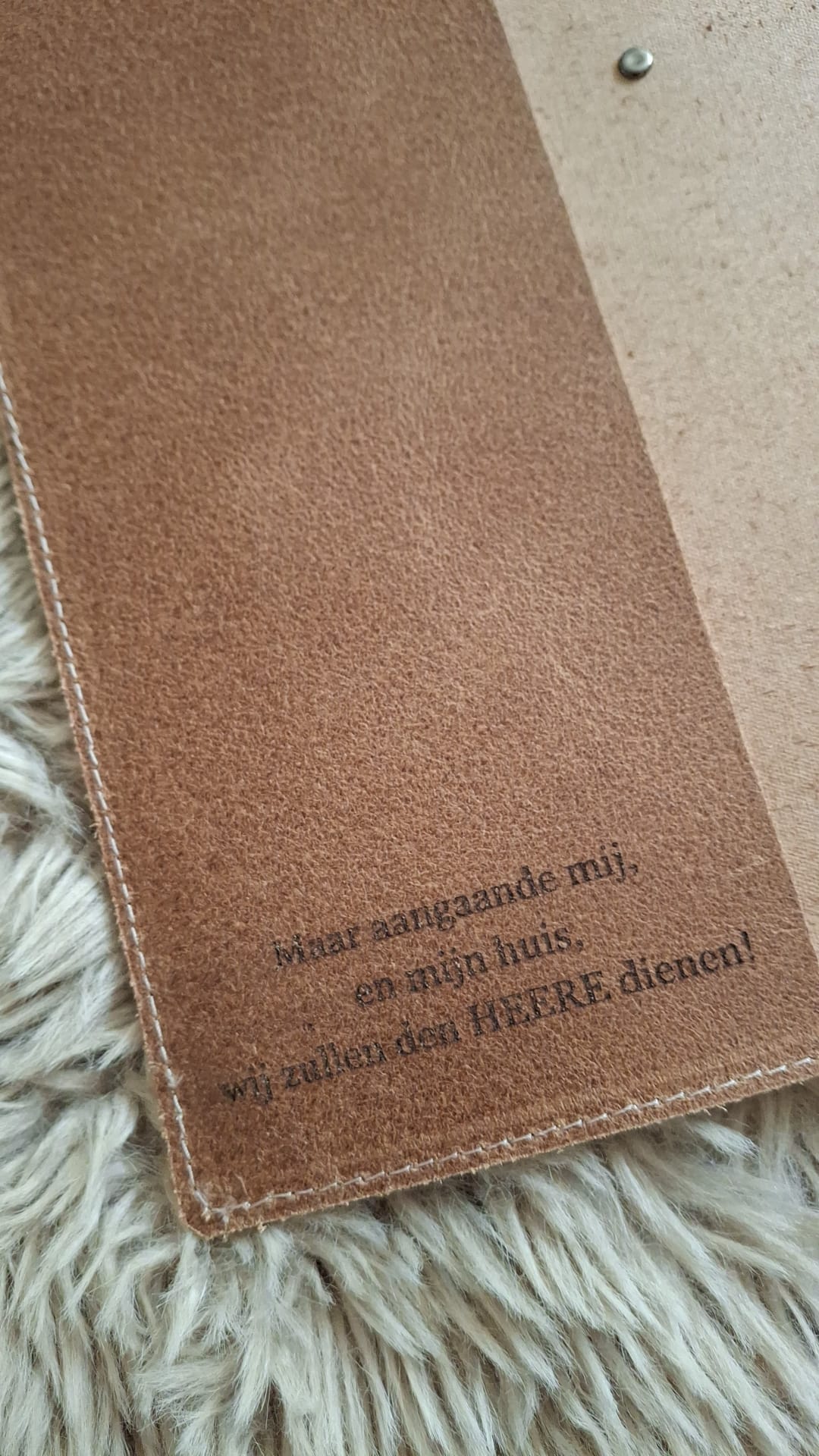 Bijbel SV met schrijfruimte: Bijbelhoes vintage leer bruin - Afbeelding 2
