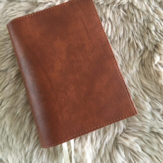 HSV jongens en meiden Bijbel: Bijbelhoes Vegan Leather Congac