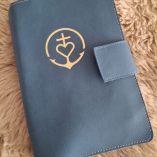 HSV jongerenbijbel: Bijbelhoes Vegan Leather Middenblauw