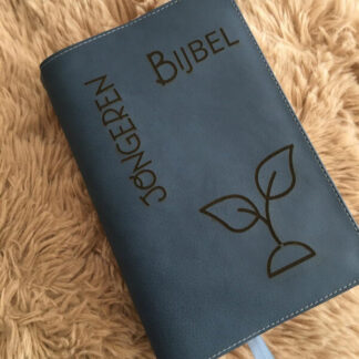 HSV jongerenbijbel: Bijbelhoes Vegan Leather Middenblauw