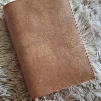 NBV studiebijbel: Bijbelhoes Vegan Leather Cognac