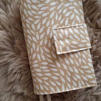 Bijbelhoes Tafelzeil Beige Visjes